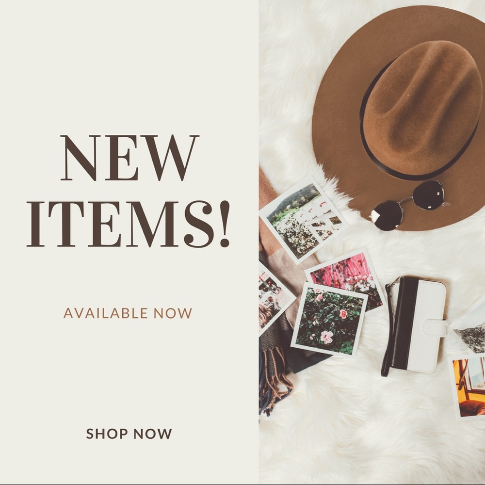 NEW ITEMS AVAIL NOW!